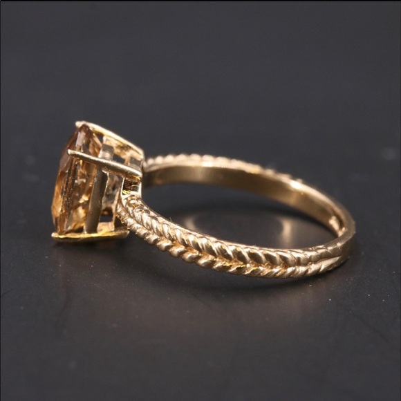 14K JCR Citrine Ring - Picture 4 of 6